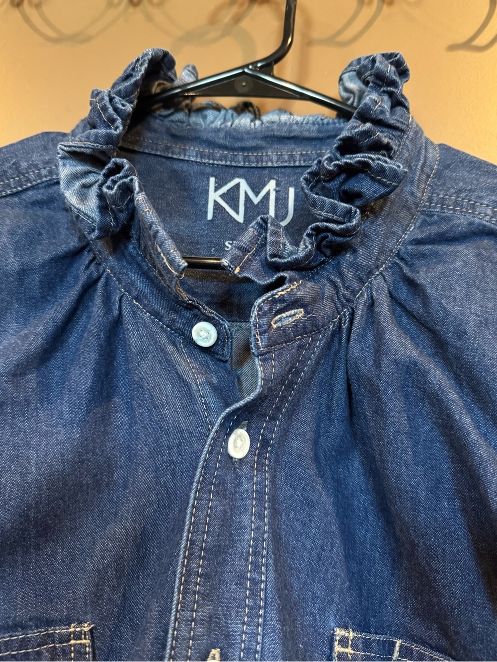 KMJ Kate McHale Jensen Denim Southern Lover Shirt Size S - Picture 2 of 8